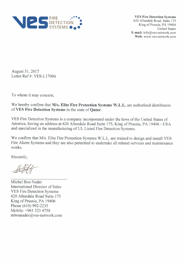 VES - USA Authorized Distributor